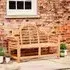 Lutyens 3-Seater Outdoor Bench - Natural, Teak