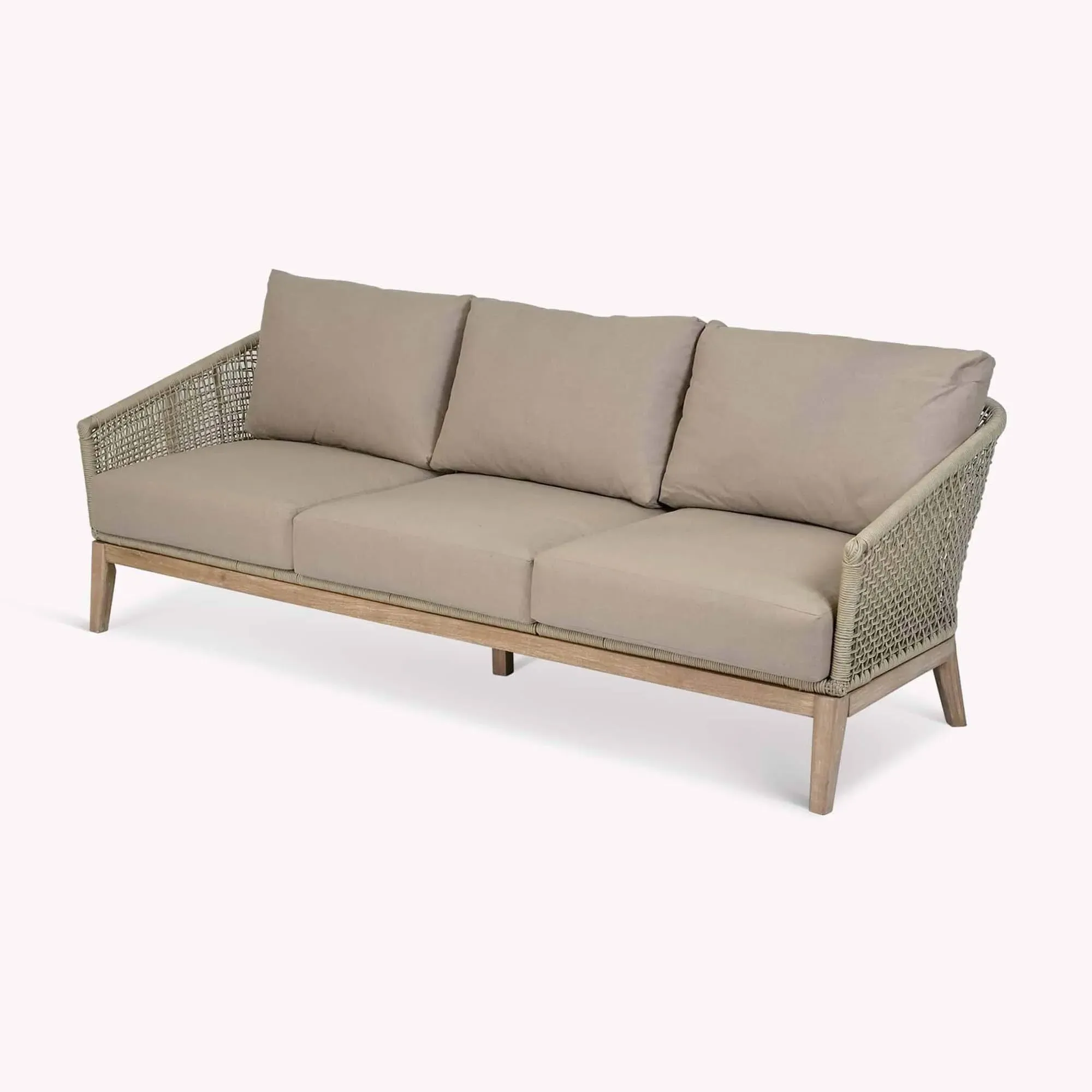 Lynton Outdoor 3-Seater Sofa - Grey