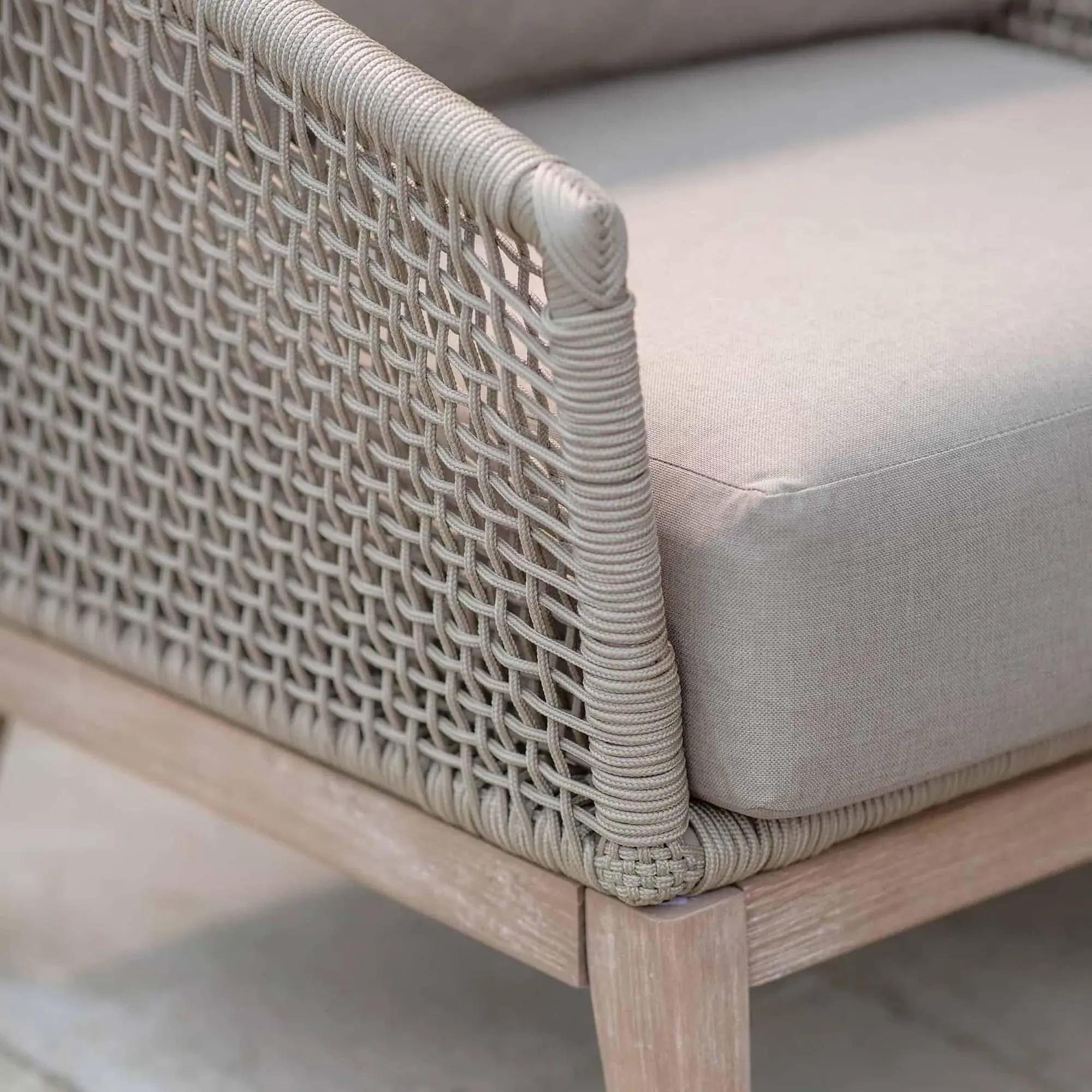 Lynton Outdoor 3-Seater Sofa Set - Grey