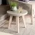 Lynton Round Side Table - Grey, Faux Concrete