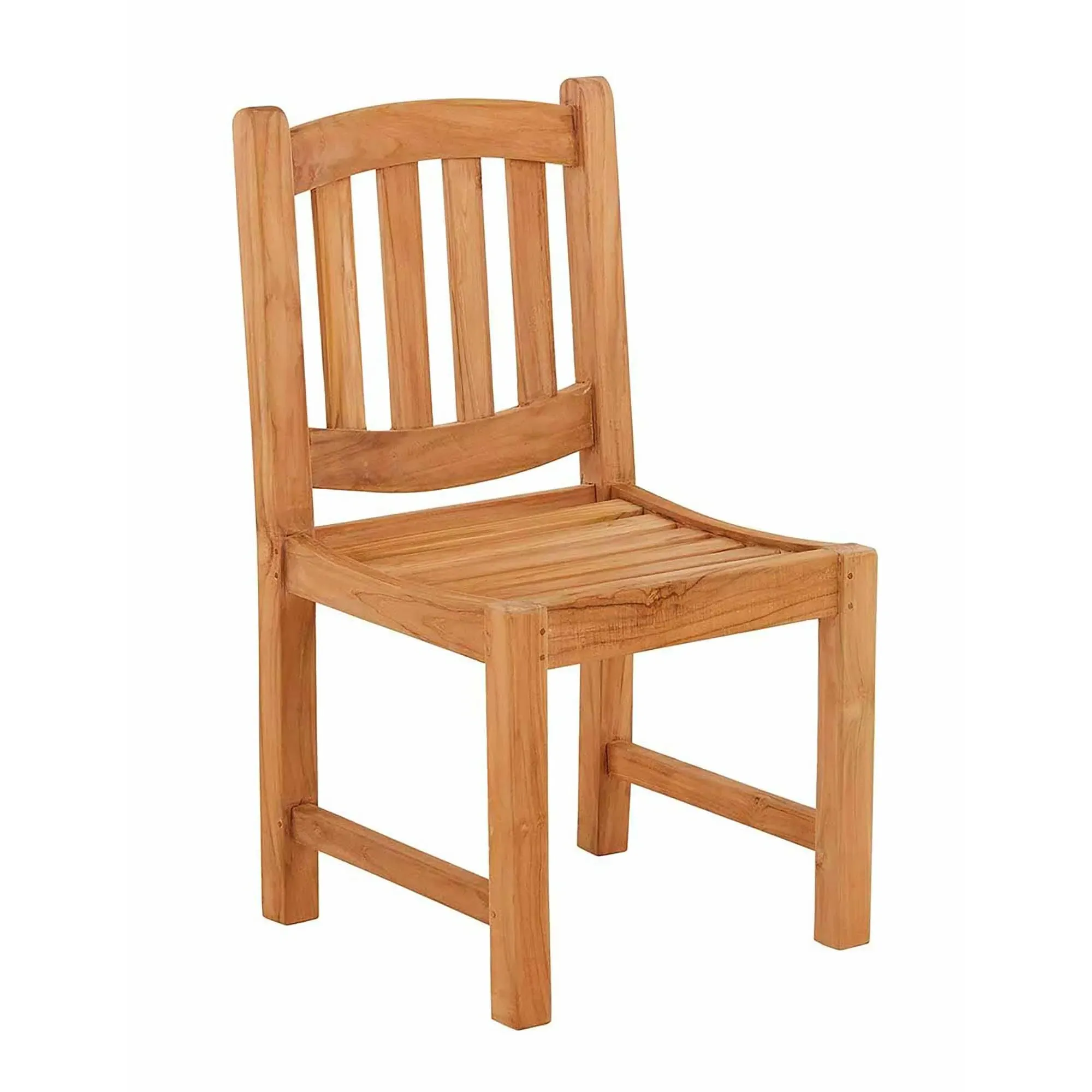 Malvern Outdoor Teak Side Dining Chair Set of 2 - Natural