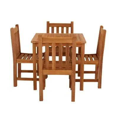 Marbrook Square Dining Set with Grisdale Chairs - Teak image