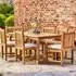 Marbrook Teak Dining Set with 6 Grisdale Chairs - Teak