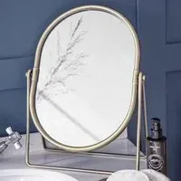 Novello Vanity Mirror - Antique Brass
