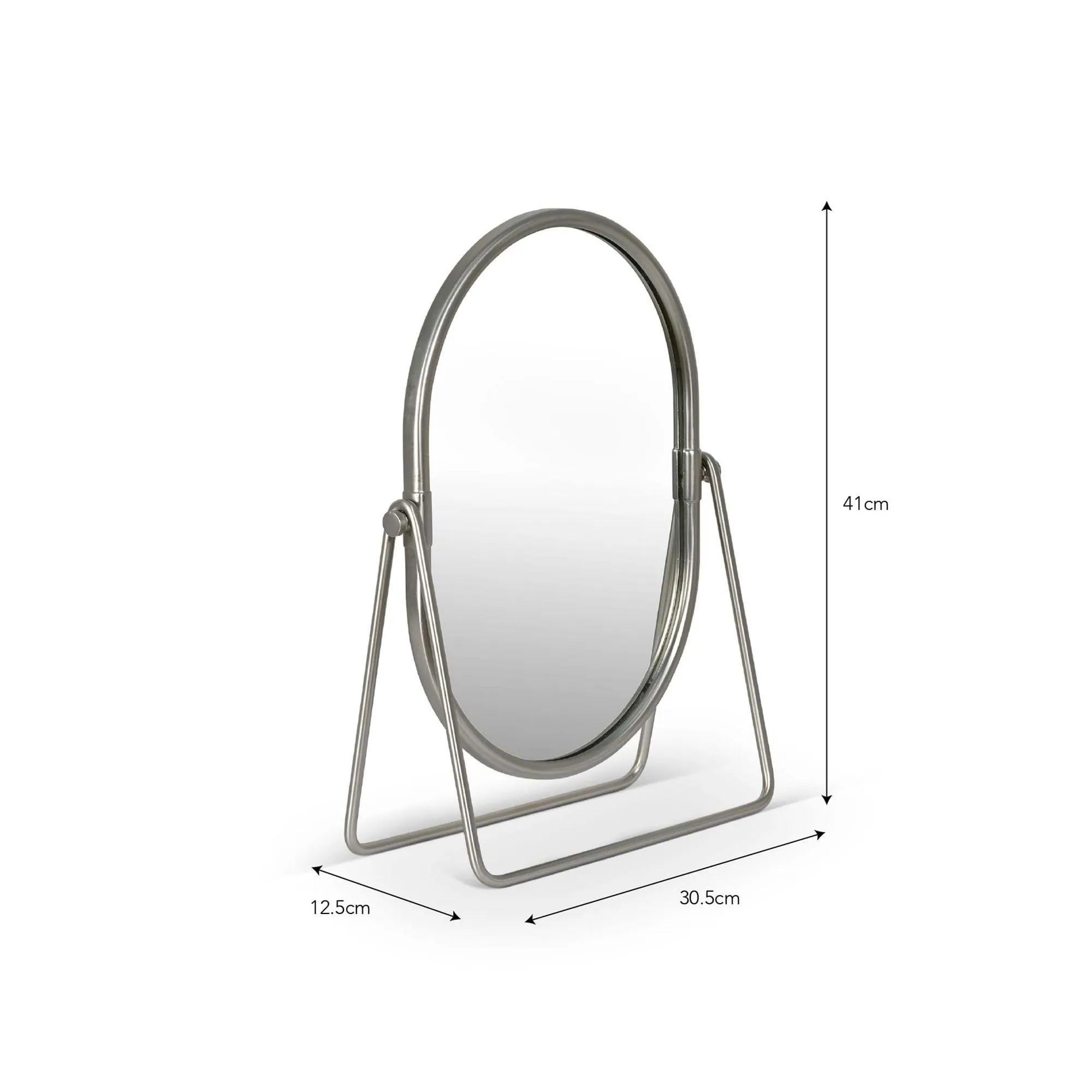 Novello Vanity Mirror - Brushed Nickel
