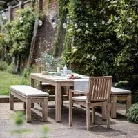 Porthallow Outdoor Dining Table - Natural, Acacia Wood