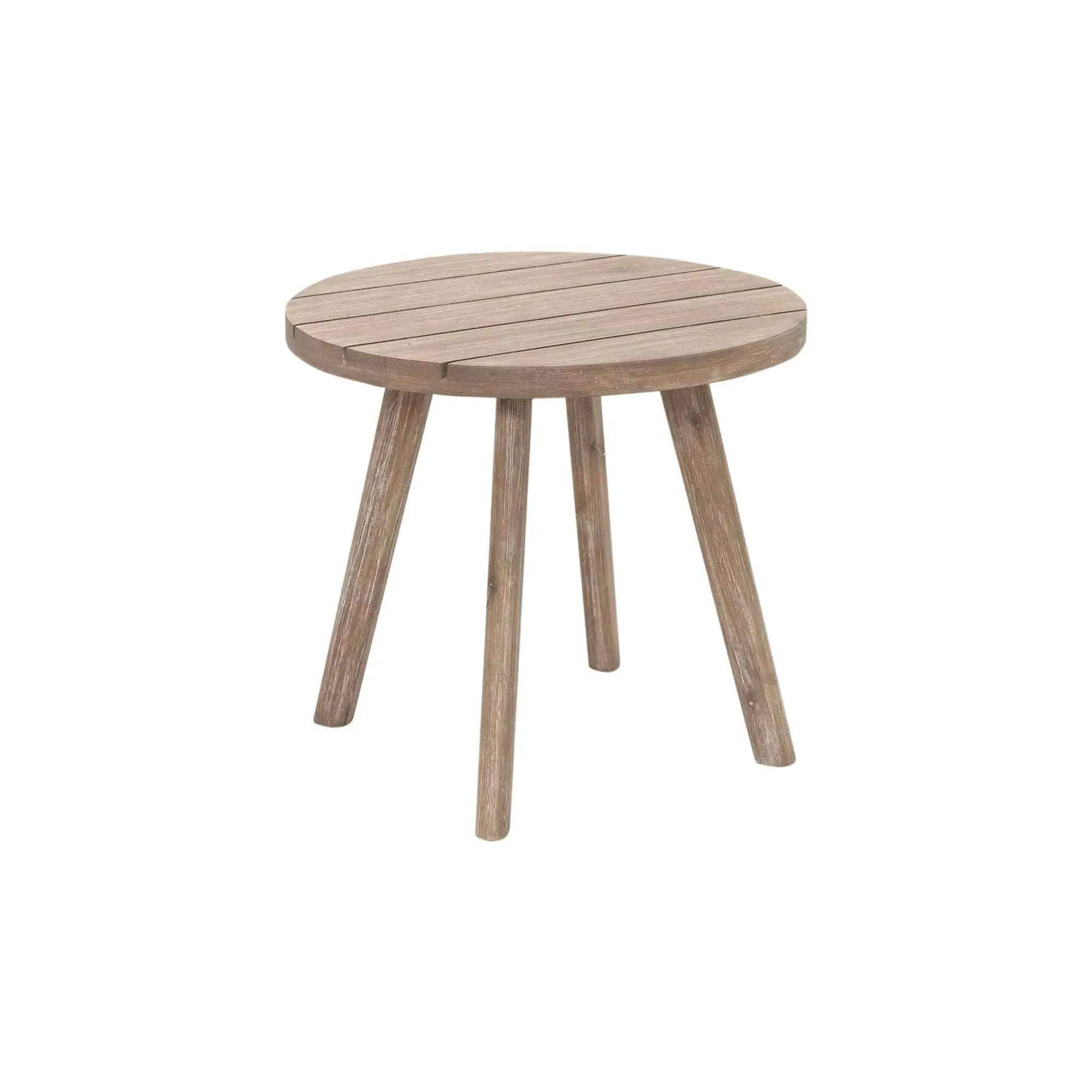 Porthallow Round Side Table - Natural, Acacia Wood