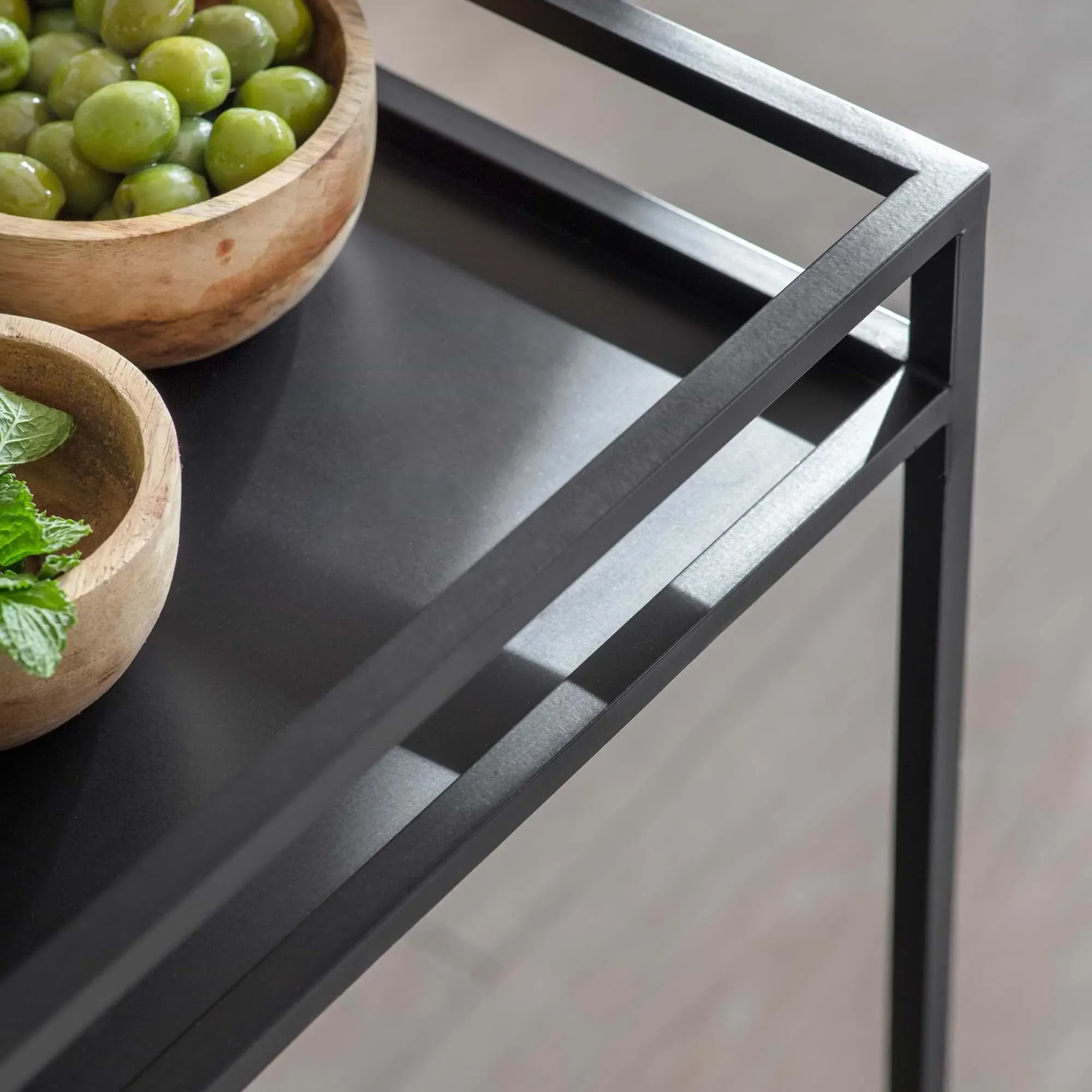 Portloe Drinks Trolley - Black