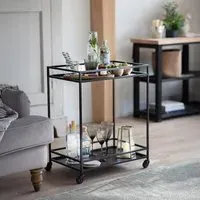 Portloe Drinks Trolley - Black