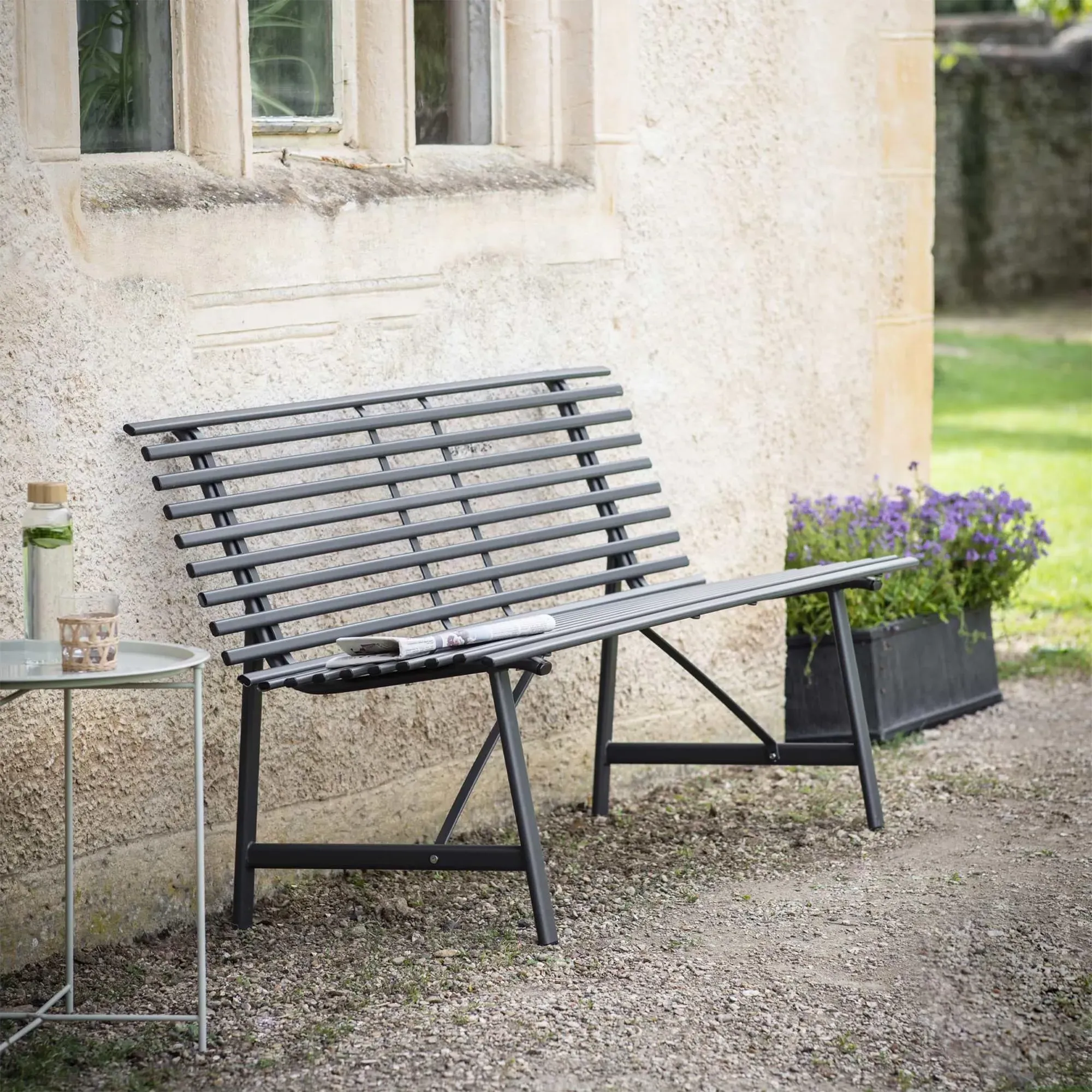 Richmond Outdoor Bench - Carbon