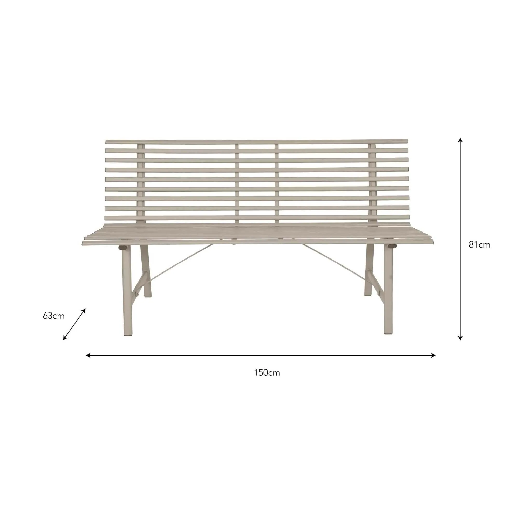 Richmond Outdoor Bench - Clay