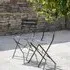 Rive Outdoor Droite Bistro Chairs Set of 2 - Carbon