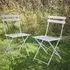 Rive Outdoor Droite Bistro Chairs Set of 2 - Chalk