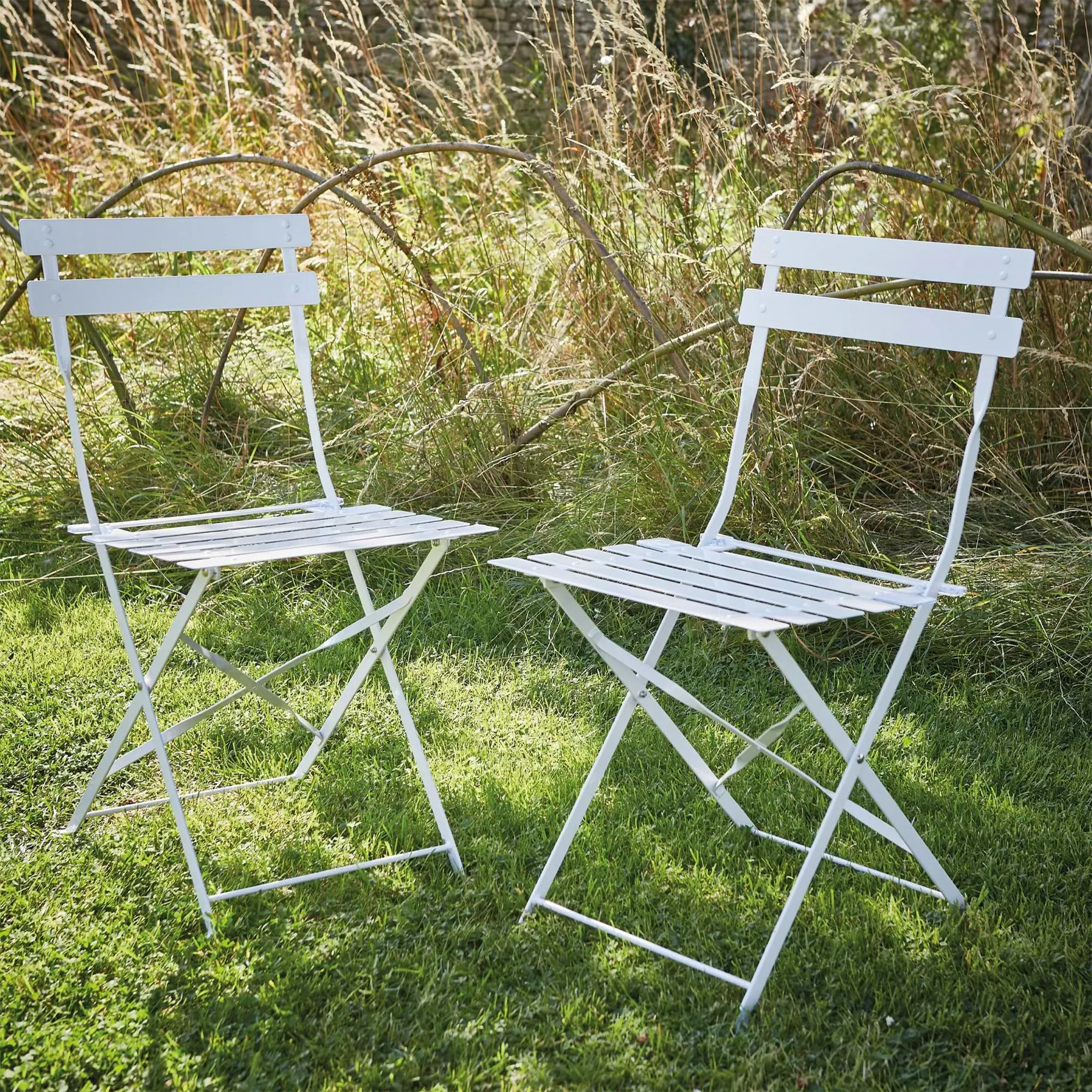 Rive Outdoor Droite Bistro Chairs Set of 2 - Clay