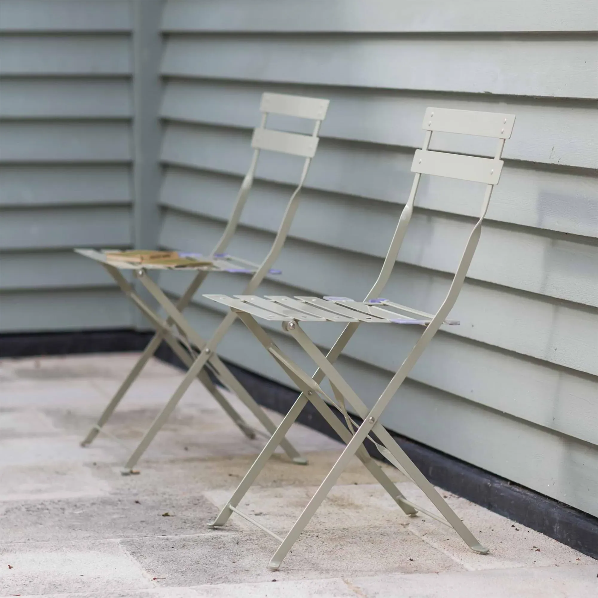 Rive Outdoor Droite Bistro Chairs Set of 2 - Clay