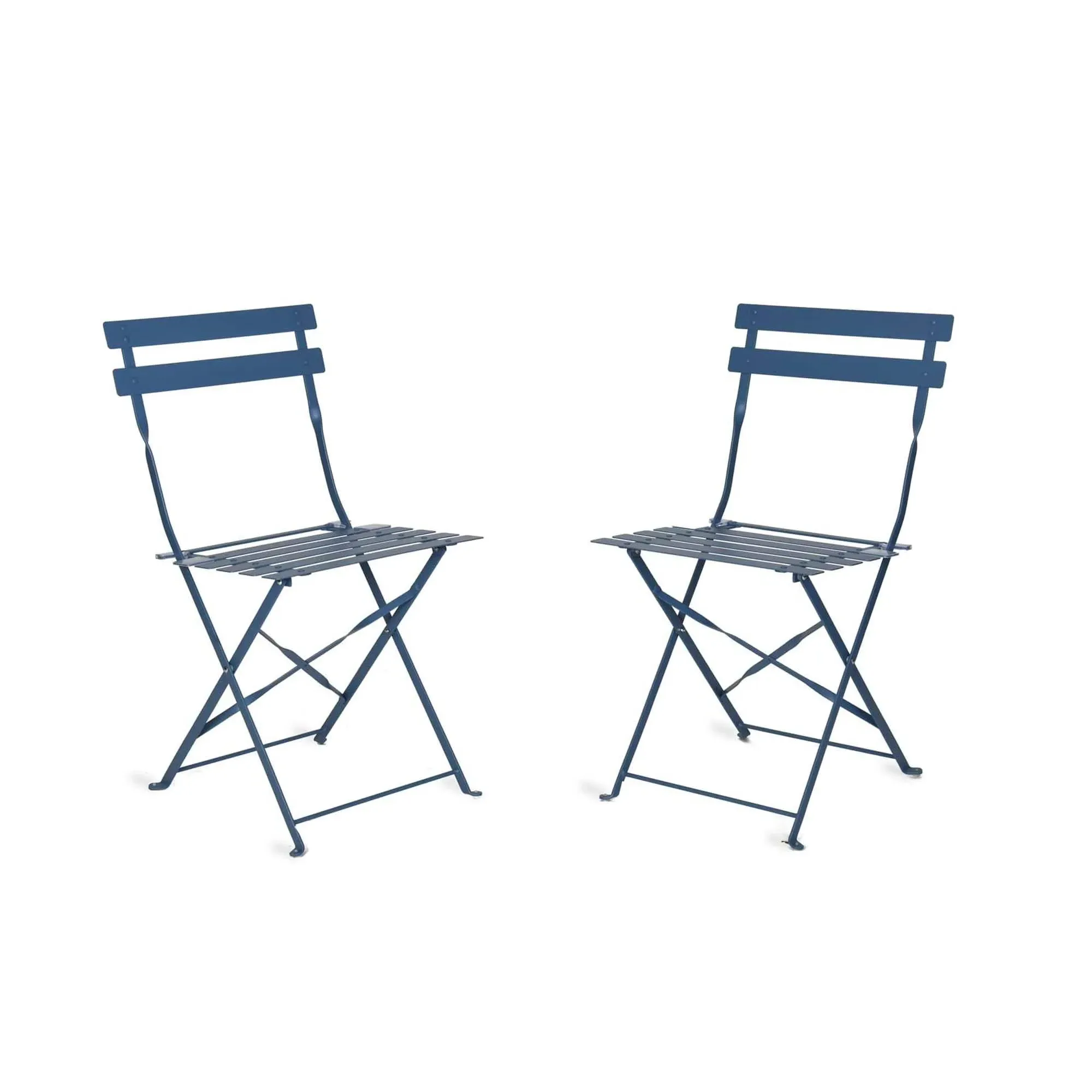 Rive Outdoor Droite Bistro Chairs Set of 2 - Cove Blue
