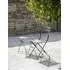 Rive Outdoor Droite Bistro Chairs Set of 2 - Silver