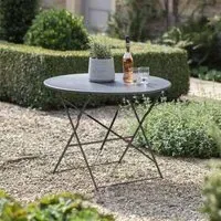 Rive Outdoor Droite Large Bistro Table - Carbon