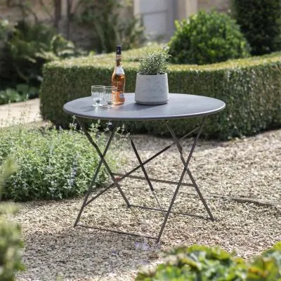 Rive Outdoor Droite Large Bistro Table - Carbon image