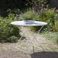 Rive Outdoor Droite Large Bistro Table - Chalk