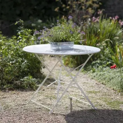 Rive Outdoor Droite Large Bistro Table - Chalk
