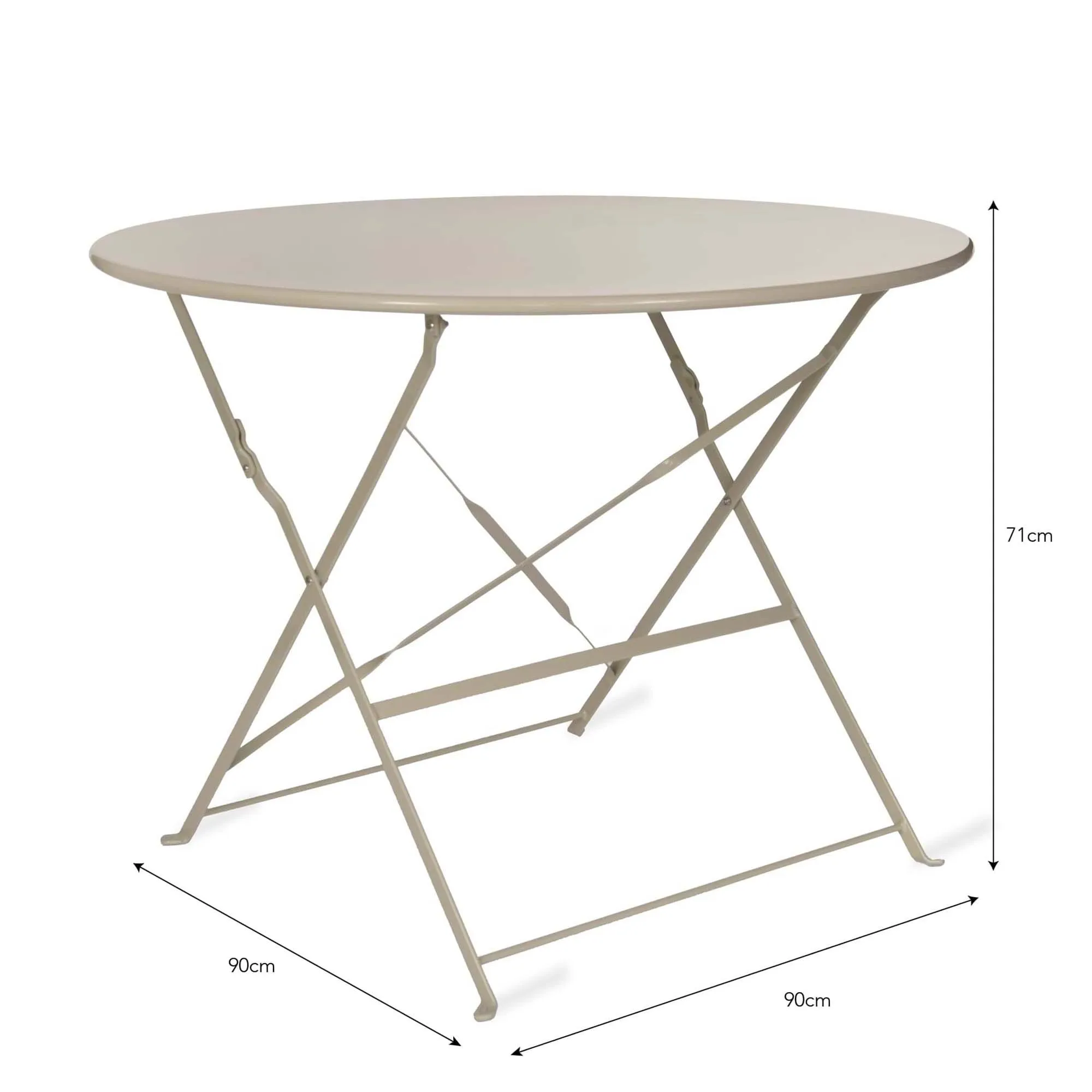 Rive Outdoor Droite Large Bistro Table - Clay
