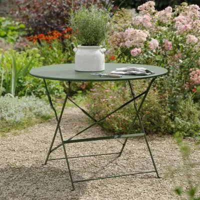 Rive Outdoor Droite Large Bistro Table - Thistle Green