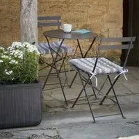 Rive Outdoor Droite Small Bistro Set - Carbon