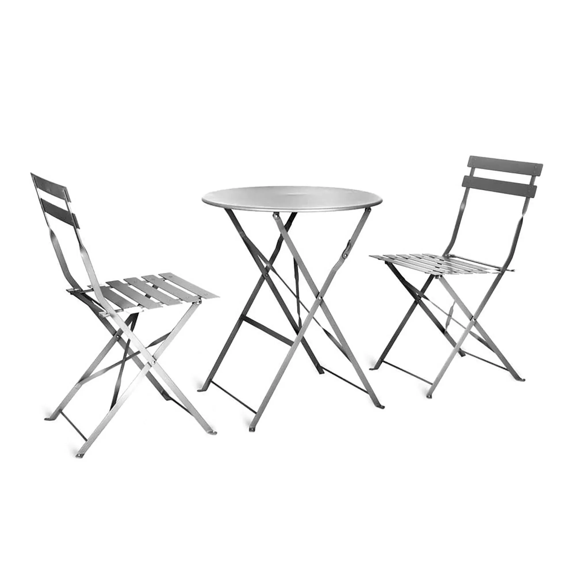 Rive Outdoor Droite Small Bistro Set - Silver