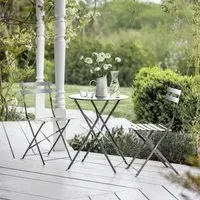 Rive Outdoor Droite Small Bistro Set - Silver