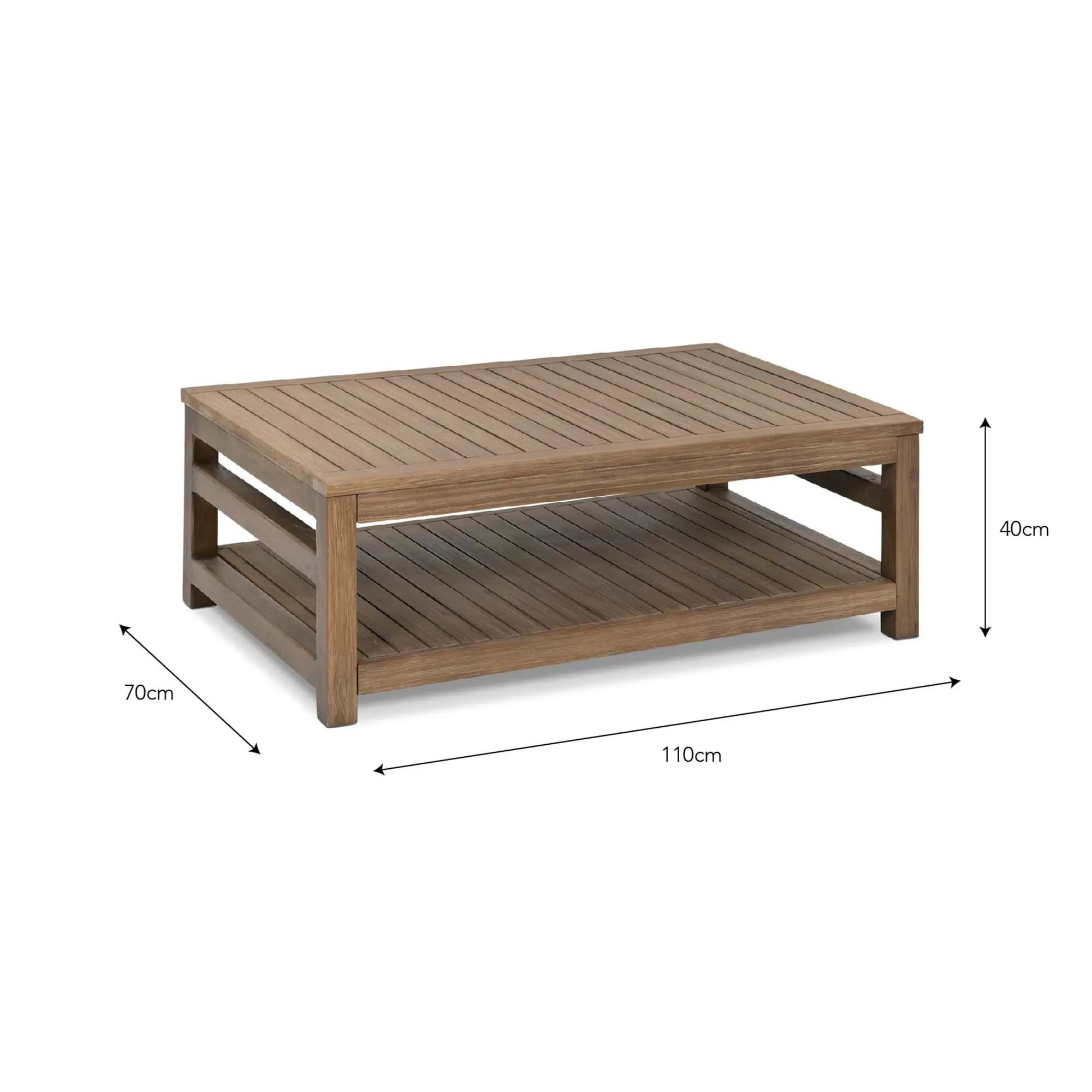 Sandridge Outdoor Coffee Table - Natural, Acacia Wood