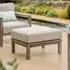 Sandridge Outdoor Ottoman - Natural, Acacia Wood