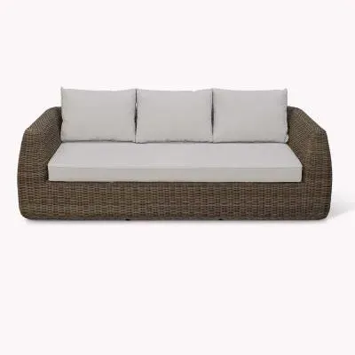 Skala 3-Seater Outdoor Sofa - Dark Natural, Rattan image