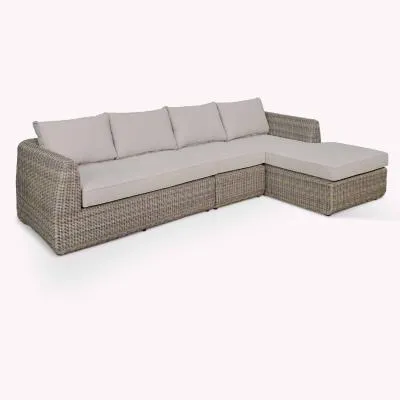 Skala Corner Outdoor Sofa Set - Light Natural, Rattan