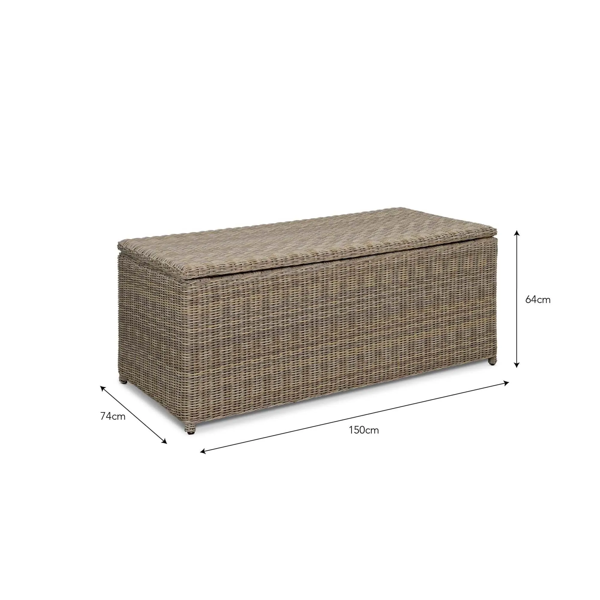 Skala Large Outdoor Storage Box - Light Natural, Rattan