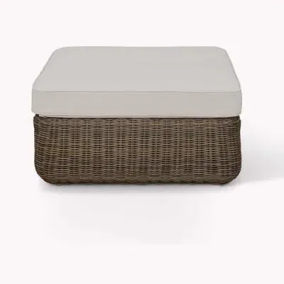 Skala Ottoman - Dark Natural, Rattan