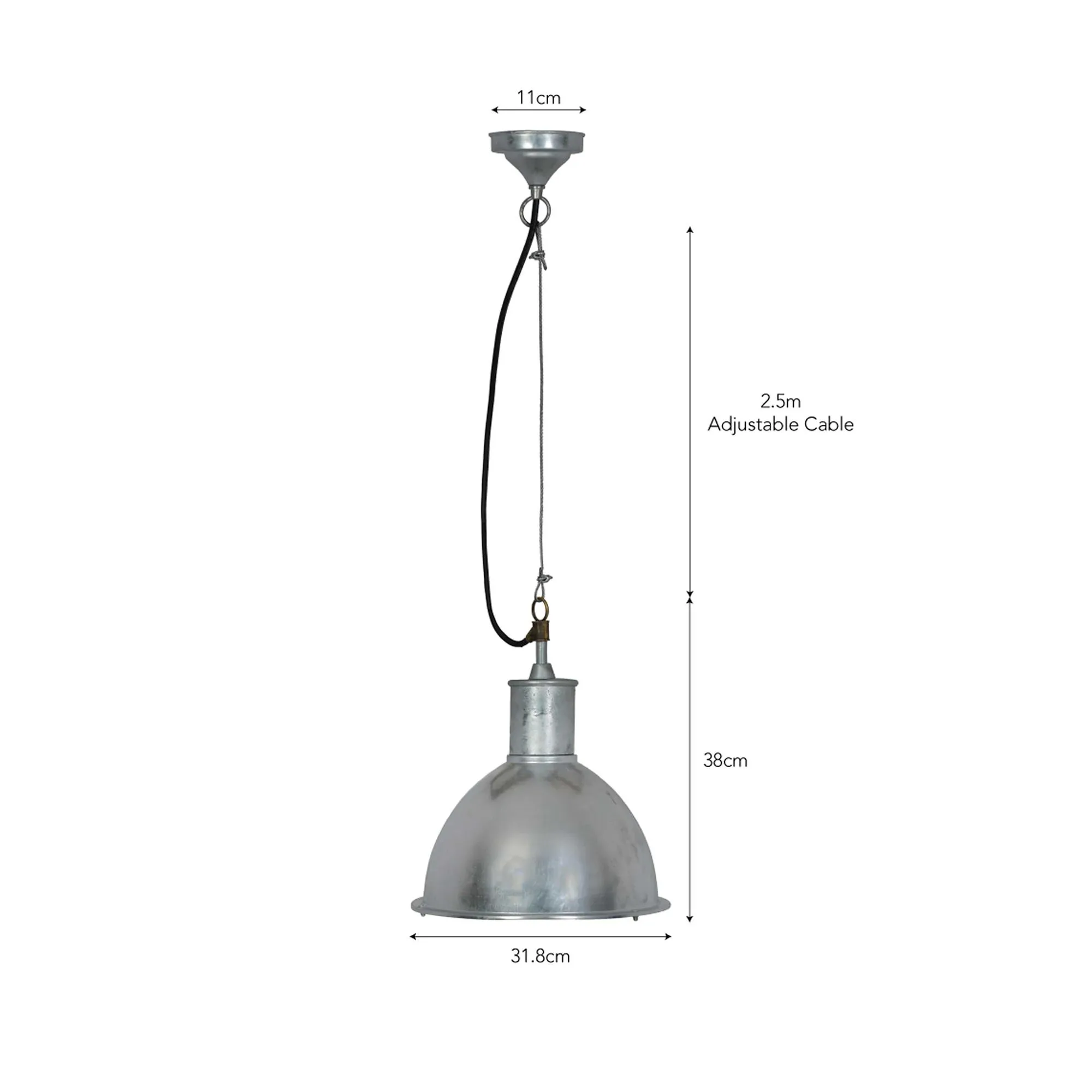 St Ives Bay Outdoor Pendant Light - Brass