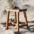 St Mawes Outdoor Stool - Natural, Teak