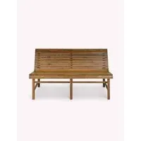 Station Double Outdoor Bench - Natural