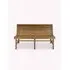 Station Double Outdoor Bench - Natural