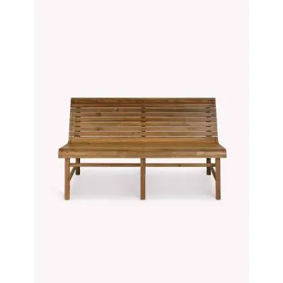 Station Double Outdoor Bench - Natural