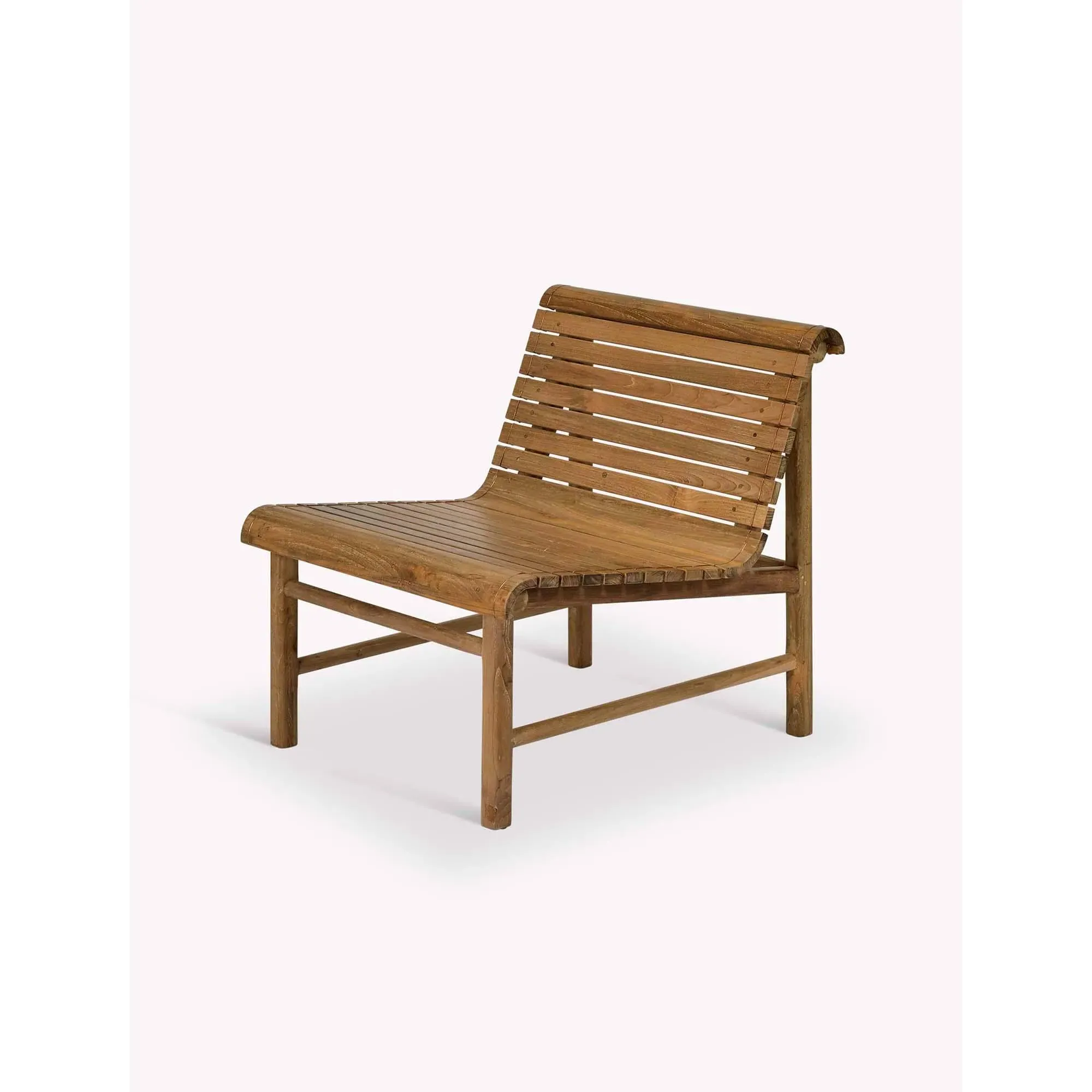 Station Single Outdoor Bench - Natural
