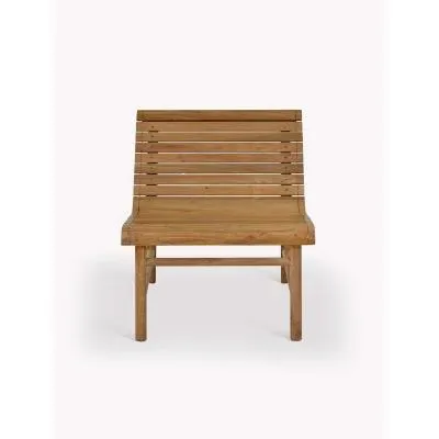 Station Single Outdoor Bench - Natural image