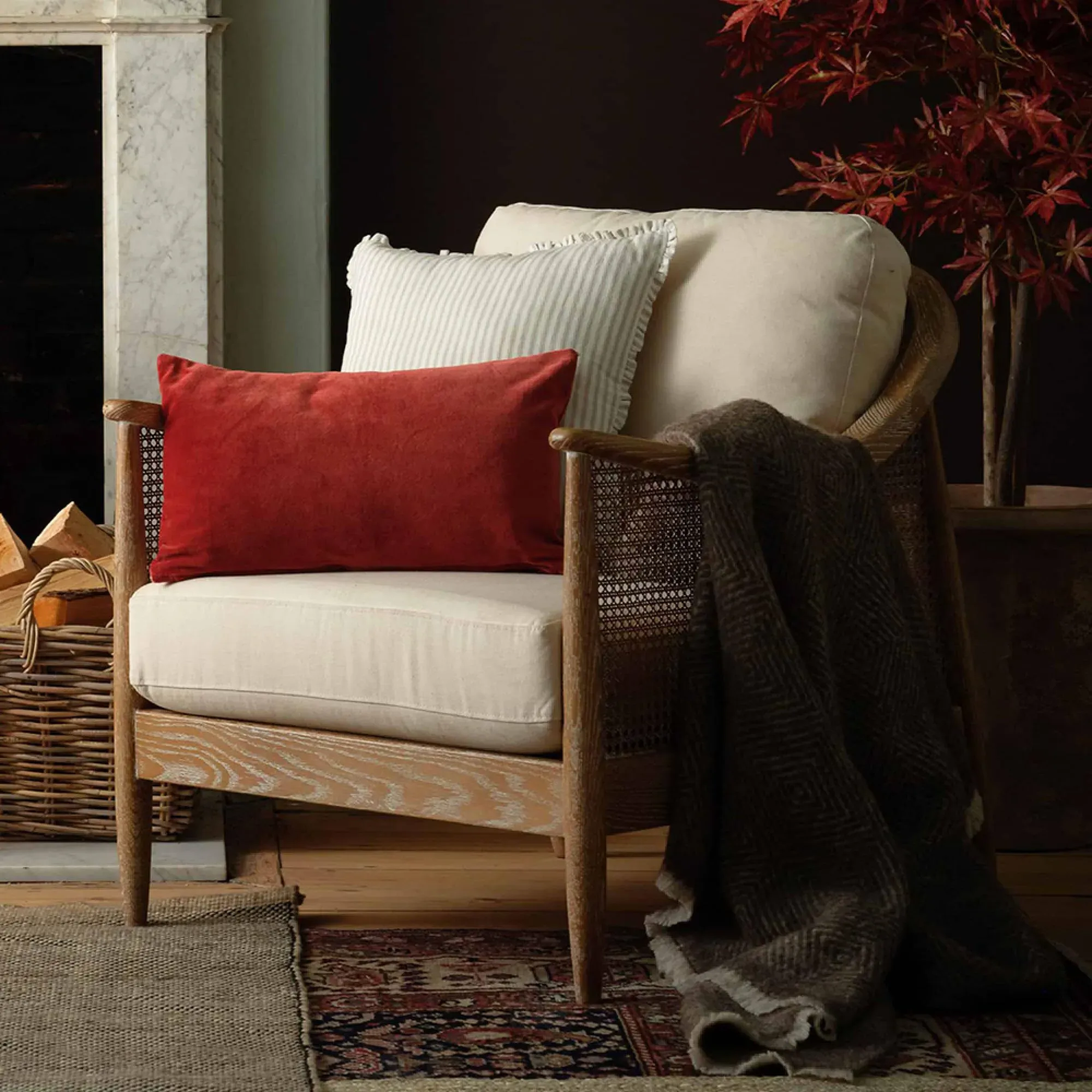 Templecombe Rattan Armchair - Oatmeal