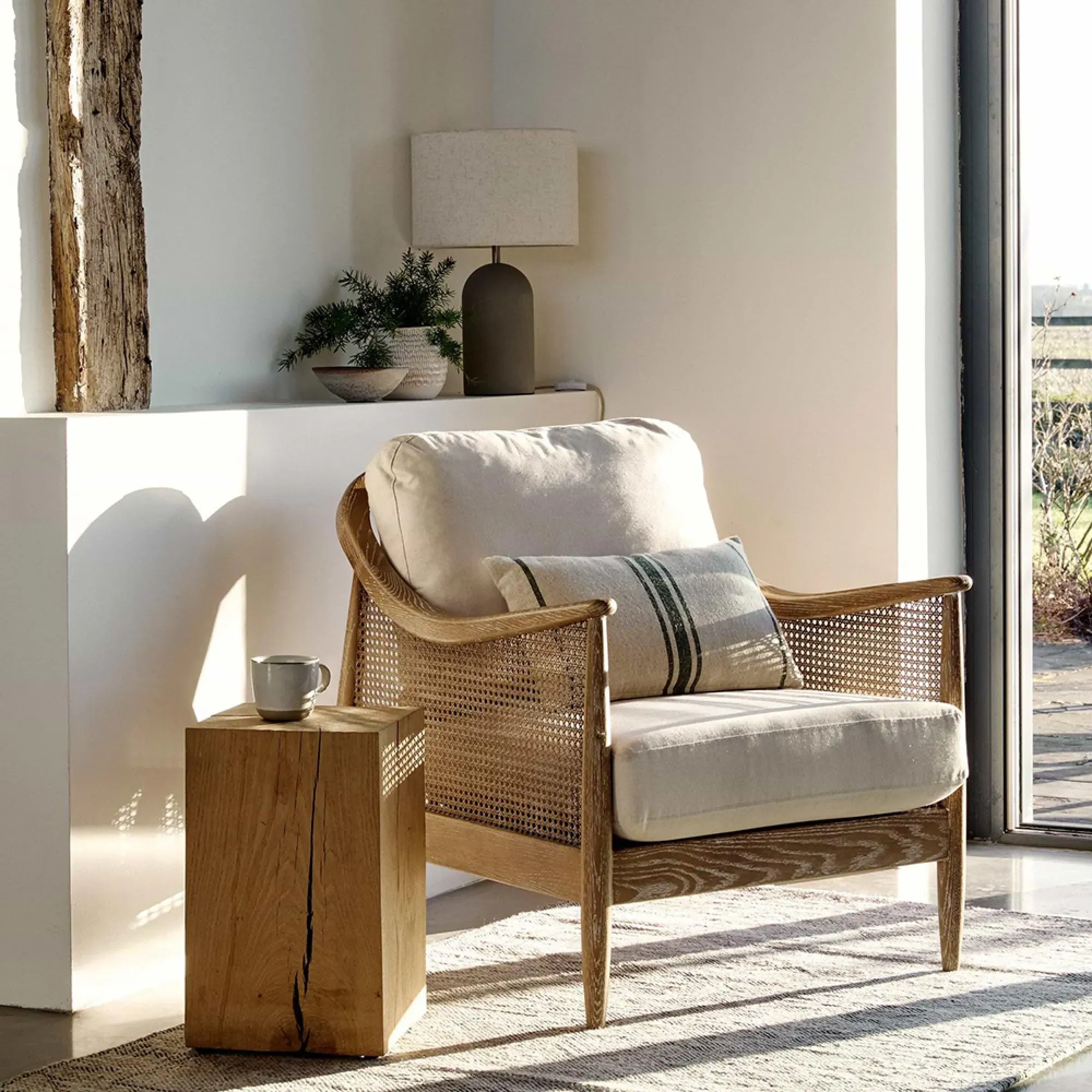 Templecombe Rattan Armchair - Oatmeal