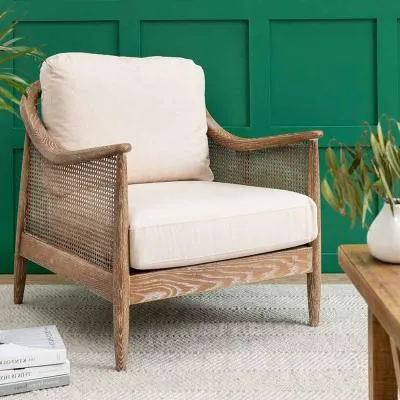 Templecombe Rattan Armchair - Oatmeal image
