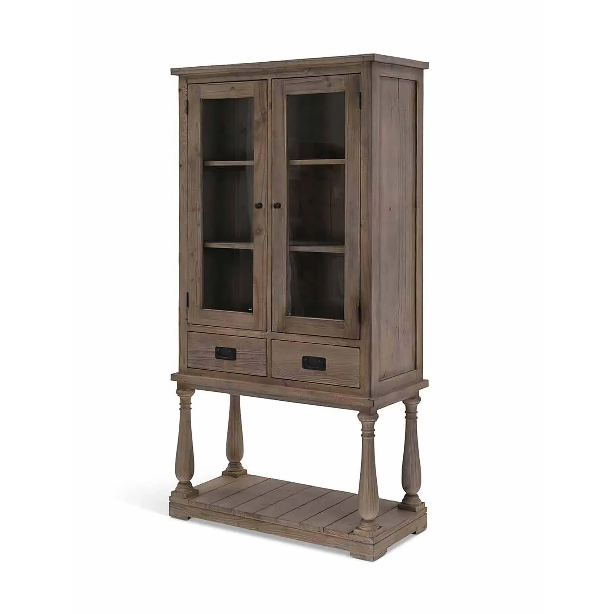 Topsham Glass Display Unit - Natural