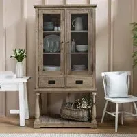 Topsham Glass Display Unit - Natural