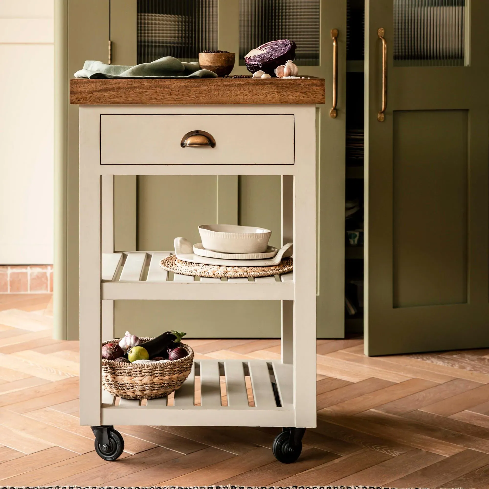 Walcote Butchers Block - Clay, Wood