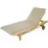 Winchcombe Outdoor Teak Sun Lounger with Cushion - Natural